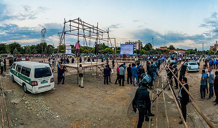 +۱۸ اعدام ۲۳ نفر در شهرهای مختلف: ۲ اعدام در ملاء عام مردم کرج/ تصویر