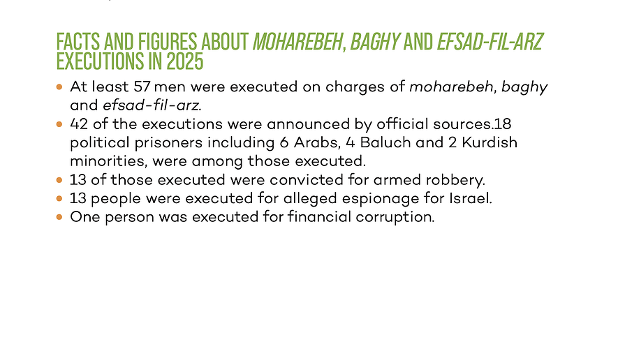 Executions for Security-related Charges in 2025