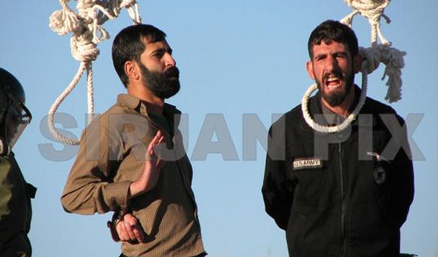 The two men rescued from the gallow in Sirjan were hanged last night - 14 people arrested in connection with their rescue